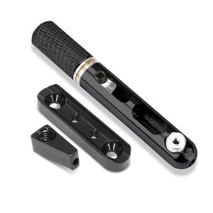 Guyker 4ชิ้นพัดลมสายเดี่ยวสะพานเบสแบบไม่มีหัวคงรูปสะพานสำหรับเบสไฟฟ้าสีดำ - Product Image 1