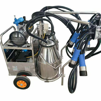 Équipement d'élevage laitier portable entièrement automatique en acier inoxydable en gros, machine à traire pour vaches laitières, chèvres, moutons