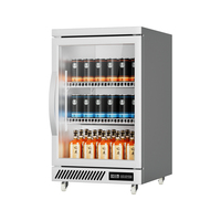 Réfrigérateur à boissons avec porte en verre et éclairage LED, armoire réfrigérée pour bar, armoire à vin, mini réfrigérateur de bar