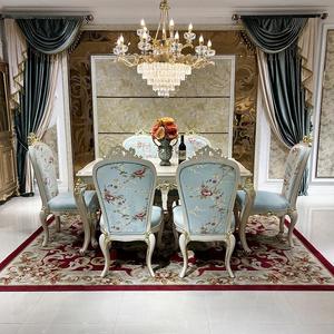 <span class=keywords><strong>Table</strong></span> à manger française <span class=keywords><strong>en</strong></span> bois massif combinaison rectangulaire européenne <span class=keywords><strong>table</strong></span> à manger décontractée pour <span class=keywords><strong>6</strong></span> personnes - Product Image 2