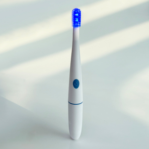 Cepillo de Dientes 2 en <span class=keywords><strong>1</strong></span> con Luz LED Azul para Blanqueamiento Óptico y <span class=keywords><strong>Limpieza</strong></span>, Microvibración, con Temporizador de 2 Minutos para Blanquear los Dientes - Product Image 2