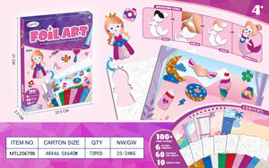 教育ギフトDIY冷蔵庫マグネットおもちゃペンダント作り落書きジュエリーサンドアートフォイルクラフトキット子供用 - Product Image 6