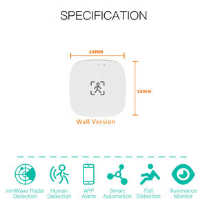 5V Usb Lading Tuya Zigbee Wifi Menselijke Aanwezigheid Sensor Mmwave Radar Tech Verlichtingssterkte Monitor Voor Thuis Verschillende Bewegingsdetectie - Product Image 3