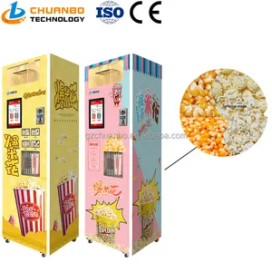 Customized Drink Snack Vending Automatic Popcorn Self Vending Popcorn Machine