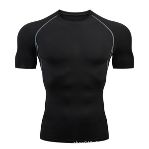 Para Armour Men's Thermal Quick Dry Fitness Training Top Tee 100% algodón logotipo personalizado en blanco 210 gramos manga larga tortuga cuello simulado - Product Image 4