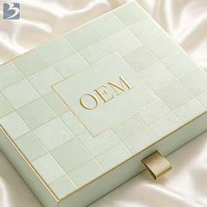 Boîte à tiroir personnalisée en papier kraft recyclé avec laminage mat et séparateur pour chocolats, bonbons, desserts, emballages cadeaux - Product Image 2