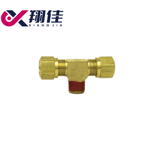 Xiangjia Machinery Brass Pipe Tee External Threaded For Air Brake Pneumatic Truck Industry 1583-DOT-Air Brake Nylon Tubing - Product Image 2