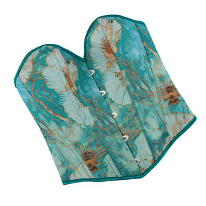 2025 nouveauté Bustier Vintage Shapewear 3D broderie Camisole vert corsage femmes Corset - Product Image 3