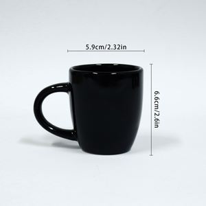 Mini Ceramic Espresso Cup Ounces Coffee <b>Mug</b> Demitasse Microwave & Dishwasher Safe Set of 4 - Product Image 3
