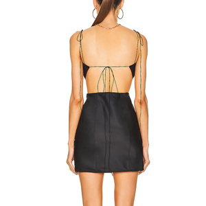 Robes dos-nu sexy à épaules dénudées pour femmes, robes taille haute à enfiler, vente en gros - Product Image 4