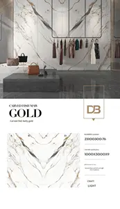 Gran lujo 1000x3000 losa de roca mate Pared de TV patrón continuo piedra sinterizada para entrada de sala de estar fondo de losa de roca - Product Image 6