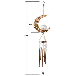 Petits moulins à <span class=keywords><strong>vent</strong></span> en forme <span class=keywords><strong>de</strong></span> lune <span class=keywords><strong>de</strong></span> <span class=keywords><strong>jardin</strong></span> en métal avec décoration extérieure d'ornement <span class=keywords><strong>de</strong></span> lumière solaire <span class=keywords><strong>de</strong></span> LED - Product Image 3