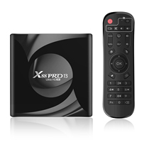 Decodificador de Video X88 4K, Versión Estadounidense, Quad Core, Android 13.0, WiFi 6, 4GB de RAM, 64GB de Almacenamiento, STB con Personalización