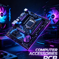 Accessoires informatiques OEM ODM, carte de circuit imprimé personnalisée, carte de circuit imprimé PCBA pour souris d'ordinateur, clavier, adaptateur, pièces détachées
