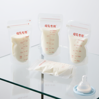 Sacs de conservation exclusifs pour lait maternel personnalisés - 100 ml, pochettes réutilisables scellées, marquages de mesure clairs, 100 pièces, gaufrage, qualité alimentaire