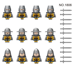 Ensemble de blocs de construction MOC Chevalier Médiéval Guerrier Cœur de Lion Figurines de Crusader Accessoires de Légion Jouets DIY pour Enfants - Product Image 4