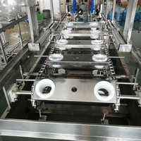 Ligne de production de remplissage d'eau en bouteille de 5 gallons, équipement de production d'eau purifiée en bouteille entièrement automatique