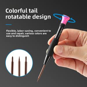 Destornillador <span class=keywords><strong>de</strong></span> precisión multiespecificación MYJ, destornillador <span class=keywords><strong>de</strong></span> reparación <span class=keywords><strong>de</strong></span> teléfono electrónico con Mango antideslizante <span class=keywords><strong>de</strong></span> acero <span class=keywords><strong>de</strong></span> aleación S2 <span class=keywords><strong>de</strong></span> alta calidad - Product Image 2
