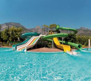 Commerciale all'aperto e al coperto Resort in vetroresina scivoli d'acqua aperti e tubi piscina con costruzione in acciaio - Product Image 1