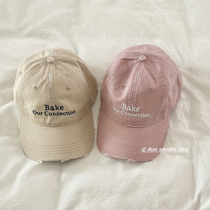 Bake Our Connection Baseball Cap Light Blue Cotton Unisex Sunshade <b>Hat</b> Spring <b>Summer</b> - Product Image 2