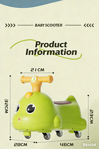 Macchina Giocattolo a Forma di Dinosauro con Ruote Silenziose e Anti-Ribaltamento per <span class=keywords><strong>Bambini</strong></span> 1-3 Anni - Regalo di Compleanno Unisex - Product Image 5