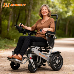 J & J Mobility Aluminium fauteuil roulant électrique pliable mobile handicapé fauteuil roulant électrique avec batterie au lithium L394 - Product Image 1