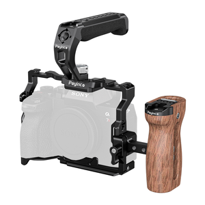 Kit de Jaula para Cámara Poyinco <span class=keywords><strong>A7</strong></span> <span class=keywords><strong>IV</strong></span>, Asas Laterales Superiores de Aleación de Aluminio, Antiarañazos, Portátil para <span class=keywords><strong>A7</strong></span> <span class=keywords><strong>IV</strong></span>/A7R V, Cámara sin Espejo de Fotograma Completo - Product Image 1