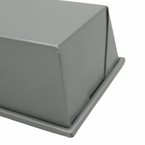 Plaque de cuisson pliée 10 x 5,3 pouces (25 x 13,5 cm) en acier aluminisé antiadhésif pour la cuisson à la maison du pain et des gâteaux - Product Image 5