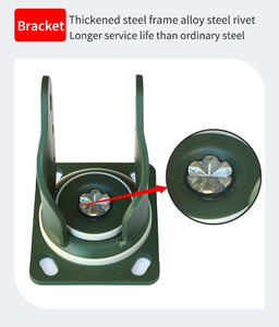 Rodízios giratórios de PU para serviços pesados rodas de rodízios industriais de 5 polegadas - Product Image 5