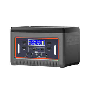 Station d'alimentation LiFePO4 et lithium ternaire à onde sinusoïdale pure et modifiée 220V AC, entrée solaire 100W, 2500+ cycles - Product Image 2