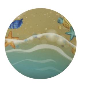 Sous-verre rond en silicone PVC de marque, tapis antidérapant résistant à la chaleur pour événements et fêtes - Product Image 4