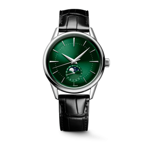 Reloj Mecánico Automático con Fase Lunar para Hombre, Correa de Cuero, Clásico, de Vestir, para Negocios, Uso Diario Formal, Longinesing - Product Image 1