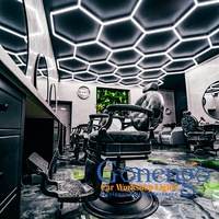 Fournisseurs de lumières de scène hexagonales à LED super lumineuses pour gymnase et studio de danse, conçues sur mesure