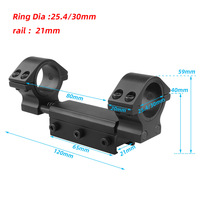 Offre Spéciale réglable 25.4/30mm universel visant en alliage d'aluminium joint support ressort collier de serrage pour accessoires de montage de portée