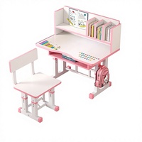 Ensemble de chaise et de bureau d'apprentissage ergonomique moderne pour enfants, meubles chinois, avec hauteur réglable pour la chambre à coucher et le salon