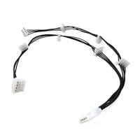 OEM 4 pin JST 04SR-3S jarum Printer Cina solusi perakitan kabel kustom kawat memanfaatkan 2 kawat kabel konektor