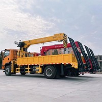 Camion grue Shacman X9 4x2 de 8 à 10 tonnes avec rampes arrière, vente directe usine