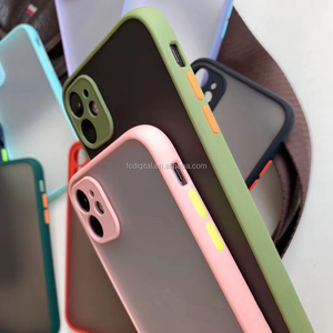 Nouveau choc couleur peau sentiment givré étui de téléphone portable pour <span class=keywords><strong>iPhone</strong></span> 16 15 14 <span class=keywords><strong>13</strong></span> caméra couverture complète fantôme mat pour Huawei Xiaomi - Product Image 5