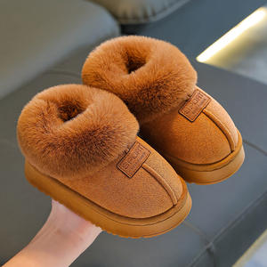 Chaussons d'hiver classiques à bout fermé pour la maison, en coton, avec semelle extérieure en caoutchouc antidérapante, respirants, anti-odeurs et isolants thermiquement - Product Image 4