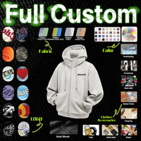 AMCLEVER 2026 Automne Hiver 350GSM Sweat à capuche couleur unie avec coussin de voyage gonflable intégré, pull décontracté