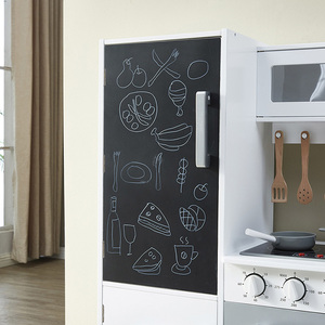 Nouveau design de <span class=keywords><strong>chef</strong></span> préscolaire, ensemble de cuisine pour garçons et filles, jouets alimentaires en bois, <span class=keywords><strong>jouet</strong></span> de cuisine en bois pour enfants - Product Image 3