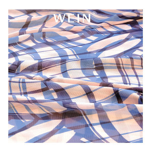 WI-K04 nuovo modello di <span class=keywords><strong>Design</strong></span> 92% poliestere tessuto di maglia traspirante stampato digitale tessuto di maglia personalizzato per il vestito - Product Image 1