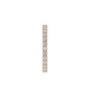 Anillo de Diamante Cultivado en Laboratorio con Corte Redondo, Plata 925, Oro de 9kt, 14kt, 18kt, Anillos de Diamantes para Compromiso de Mujer - Product Image 4