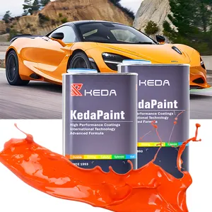 Keda réparation de peinture de voiture vente chaude Auto 1k Basecoat peinture en aérosol belle couleur base d'eau peinture automobile