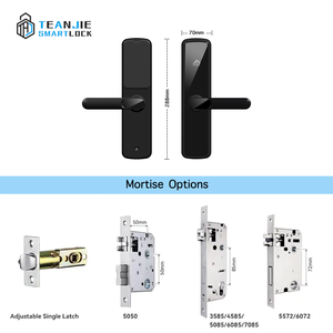 قفل ذكي إلكتروني للأبواب يعمل بتقنية واي فاي و<span class=keywords><strong>RFID</strong></span> وتطبيق TTLock وبطاقة ذاكرة مع برنامج مجاني لأبواب الفنادق الخشبية والألومنيوم - Product Image 5