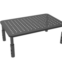 Support de moniteur réglable pour ordinateur portable, base de bureau, support de rangement et rehausseur