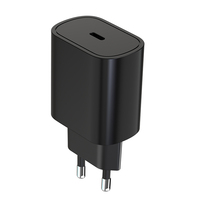 Chargeur USB-C PD 25W avec prise EU, charge ultra-rapide et design compact, bloc de charge rapide conforme aux normes EN 50075 et EN 62368