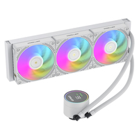 COOLLEO ICE Fairy 360 Blanc Affichage Numérique ARGB Refroidisseur d'Eau CPU Radiateur Liquide Refroidisseur pour PC Gaming LGA115x/1200/1700/1851AMD