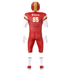 Conjunto de Uniforme de Fútbol Americano, Precio de Fábrica, Diseño Personalizado, Pantalones Cortos de Malla, Uniforme Transpirable 100% Poliéster, Impresión Personalizada para Equipos - Product Image 2