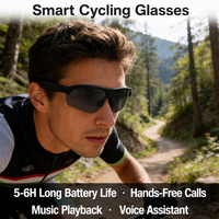   Gafas Inteligentes con Audio, Gafas de Sol Inteligentes para Correr y Ciclismo, Música y Llamadas Manos Libres, Asistente de Voz con IA, Altavoces de Oreja Abierta